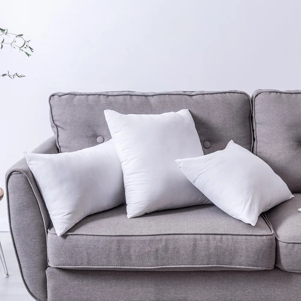 Almofada de encosto rebatível branca padrão, núcleo de almofada para sofá, assento de carro, decoração de interiores para casa, almofadas 30x30/40x40/45x45/60x80cm