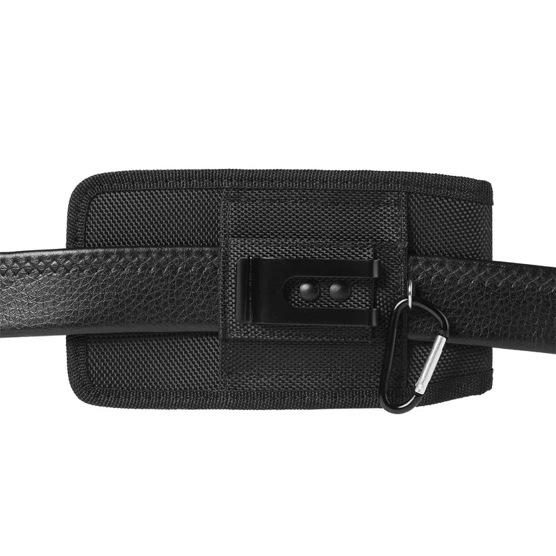 Bolsa para celular com clipe de cinto e capa para celular de 3,5 a 6,3 polegadas, capa Oxford para iPhone 12, 11 Pro SE 2020, 8, 7, 6 Plus, Samsung