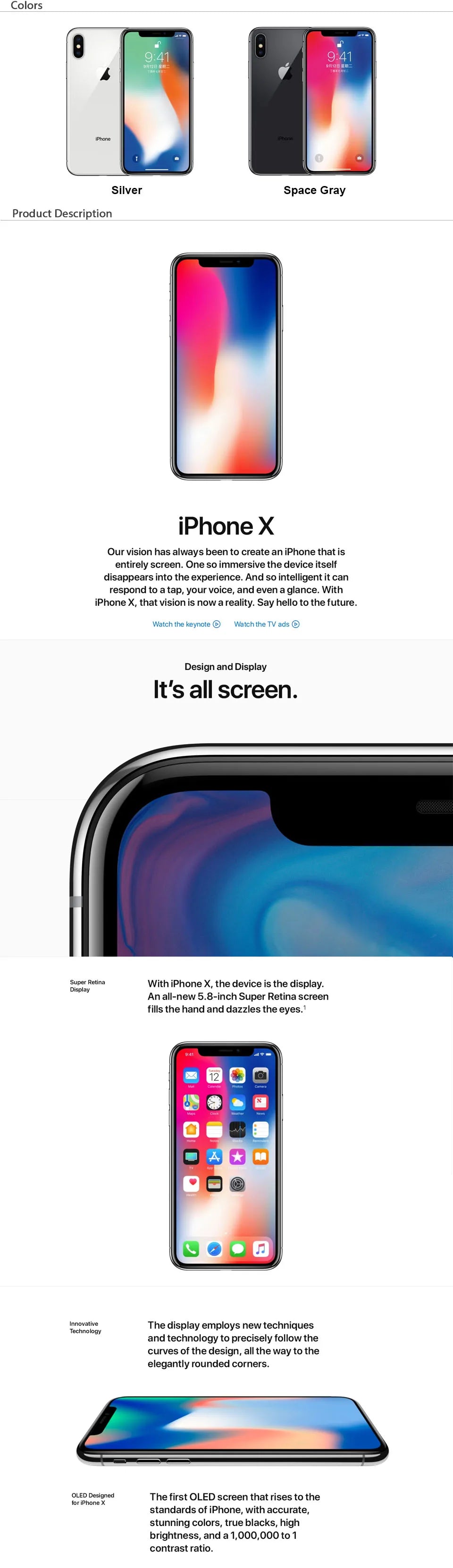 Apple iPhone X original desbloqueado, Face ID, 64 GB/256 GB de ROM, 5,8", 3 GB de RAM, 12 MP Hexa Core, iOS A11, câmera traseira dupla, 4G LTE, celular