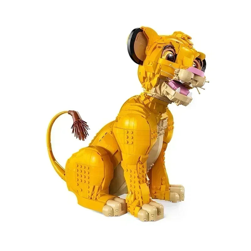 2024 Novo 43247 Jovem Leão Smoking Gato 21349 Modelo Exibição Decoração Conjunto Blocos de Construção Tijolos Brinquedos para crianças Presente de Natal
