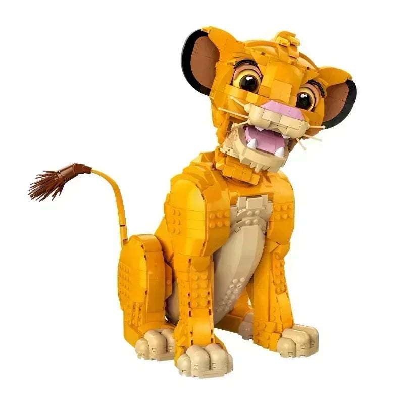 2024 Novo 43247 Jovem Leão Smoking Gato 21349 Modelo Exibição Decoração Conjunto Blocos de Construção Tijolos Brinquedos para crianças Presente de Natal