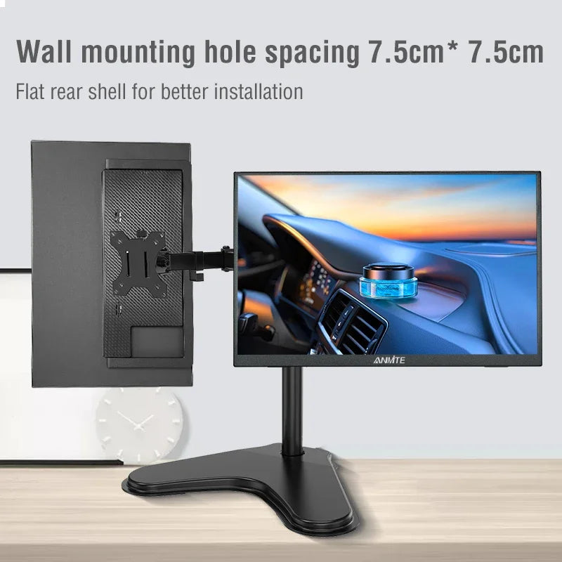 Anmite 18,5 polegadas monitor portátil 1080P 100Hz HDR luz azul baixa para XBox PS4 / 5 Switch telefone celular PC Loptop extensão