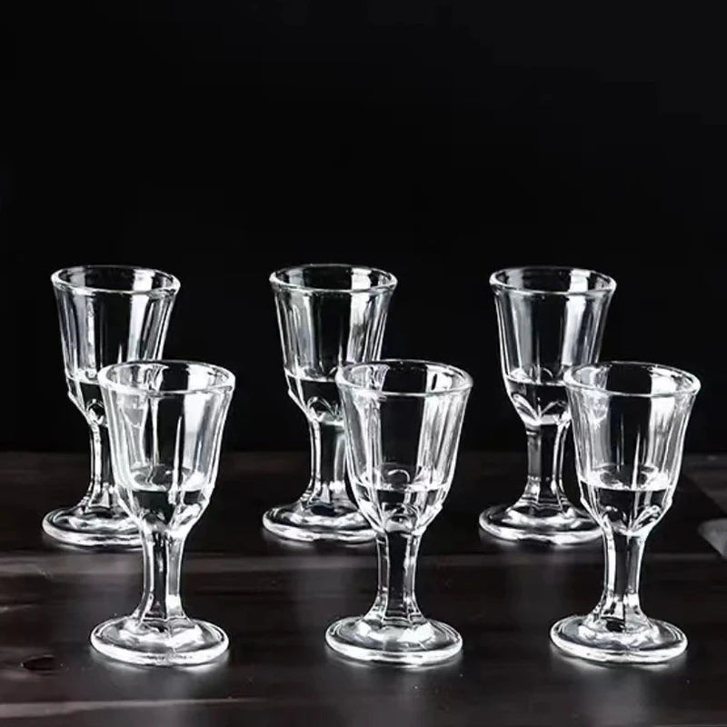 6 peças de copos de shot de 10ml, copos de vidro com pequena capacidade para bebidas destiladas, dispensador de vinho, copos transparentes para atacado, utensílios para bebidas