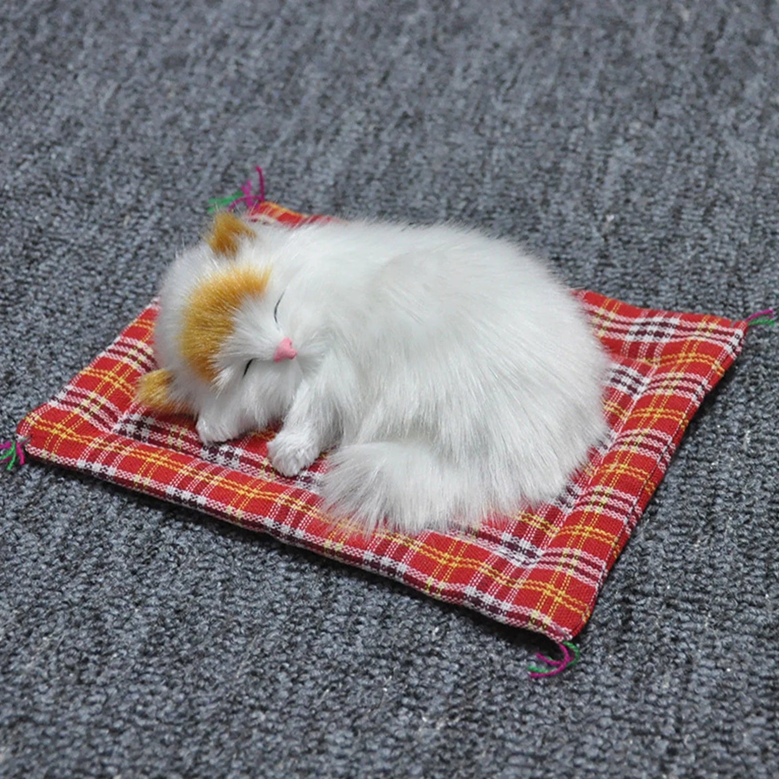 Lovely Simulation Animal Doll Plush Cat Toy with Sound Kids Toy Decorations Stuffed Toys 6.7 Inches