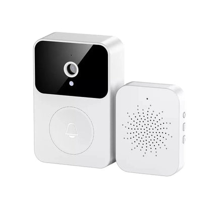 Campainha inteligente sem fio HD inteligente para casa inteligente com câmera de vídeo, veja pelo celular recarregável