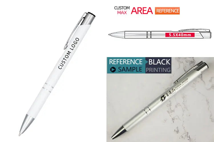 Caneta esferográfica de metal da moda, canetas esferográficas coloridas personalizadas, adicione logotipo, anuncie, brinde promocional, evento barato, brinde personalizado premium