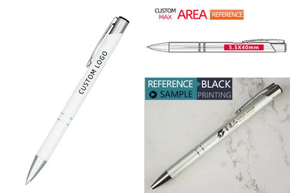 Caneta esferográfica de metal da moda, canetas esferográficas coloridas personalizadas, adicione logotipo, anuncie, brinde promocional, evento barato, brinde personalizado premium