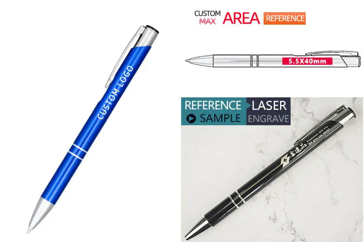 Caneta esferográfica de metal da moda, canetas esferográficas coloridas personalizadas, adicione logotipo, anuncie, brinde promocional, evento barato, brinde personalizado premium