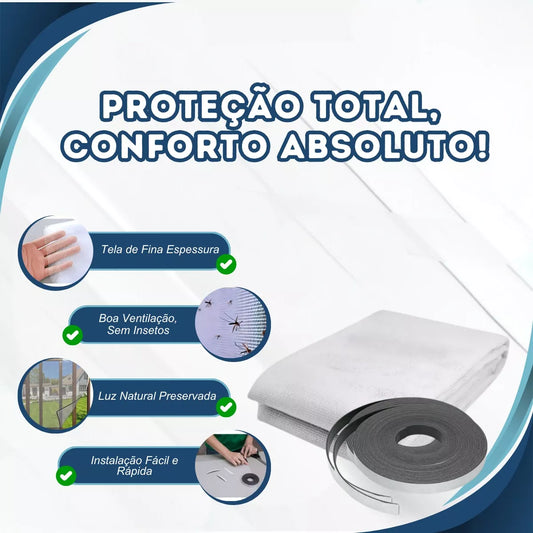 Rede Mosquiteira Magnética Janela Fácil Instalação Imãs