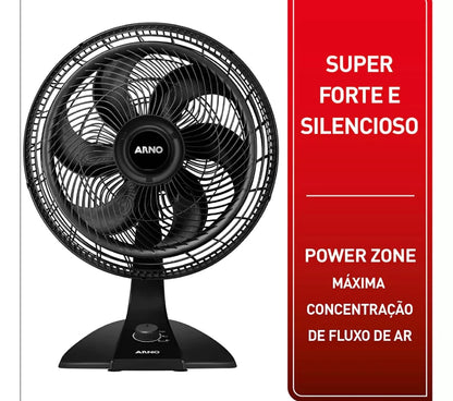 Ventilador Arno Turbo Force 2 em 1 Preto VF42