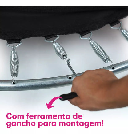 Cama Elástica Infantil Pula Pula Trampolim 1,40 M Playground Conect Brinq