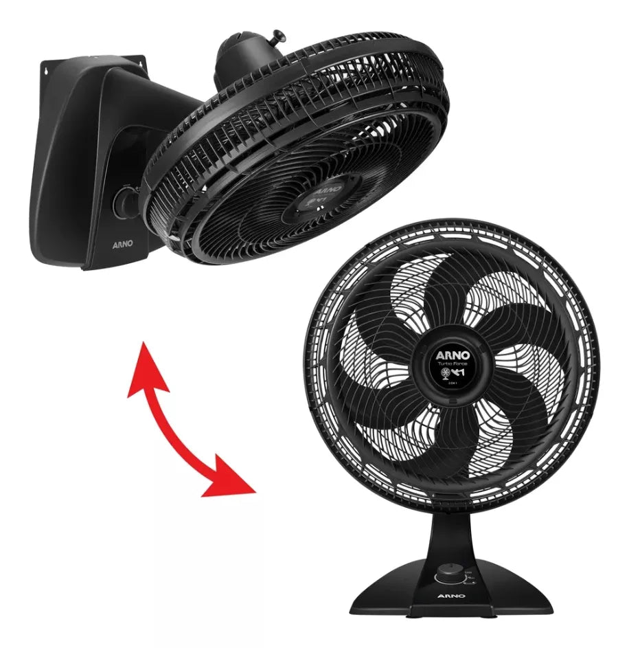 Ventilador Arno Turbo Force 2 em 1 Preto VF42