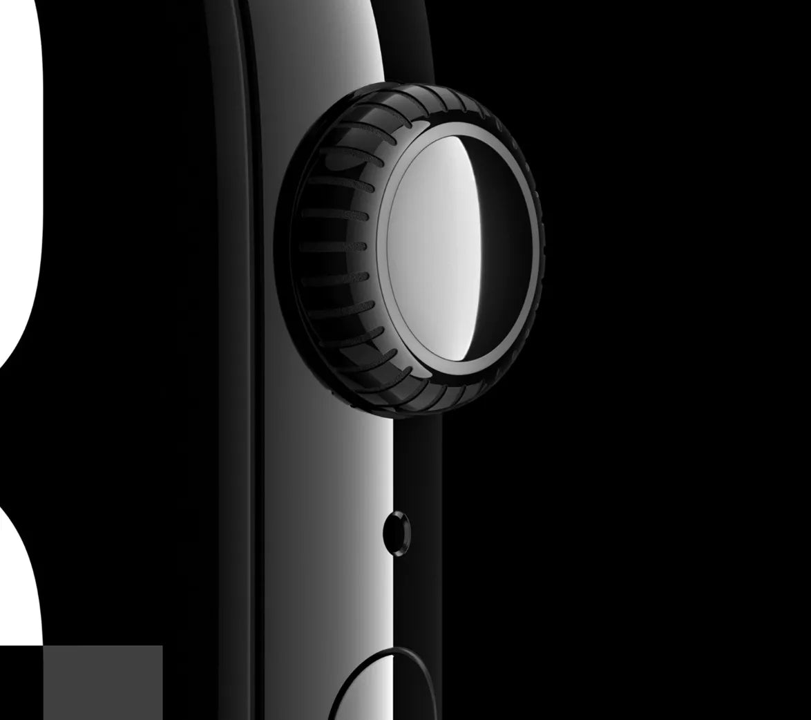 Apple Watch Series 10 GPS • Caixa preta brilhante de alumínio – 42 mm • Pulseira esportiva preta – P/M
