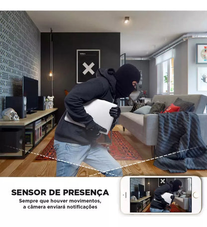 Câmera E Relógio Espião Com Visão Noturna Wifi Hd