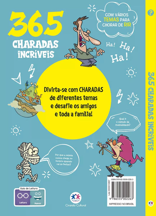 365 charadas incríveis, de Cultural, Ciranda. Editorial Ciranda Cultural Editora E Distribuidora Ltda., tapa mole en português, 2020
