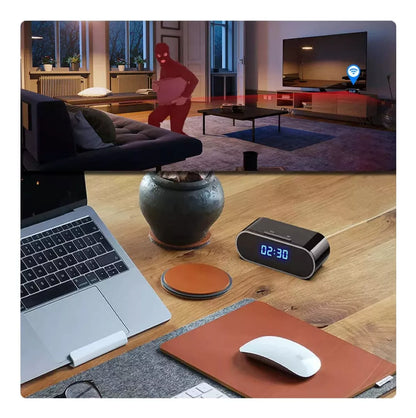 Câmera E Relógio Espião Com Visão Noturna Wifi Hd