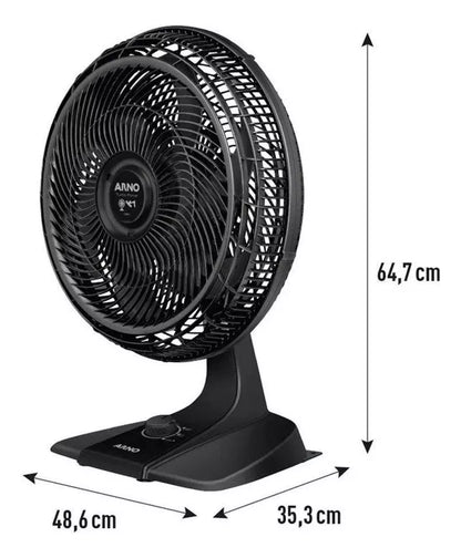 Ventilador Arno Turbo Force 2 em 1 Preto VF42