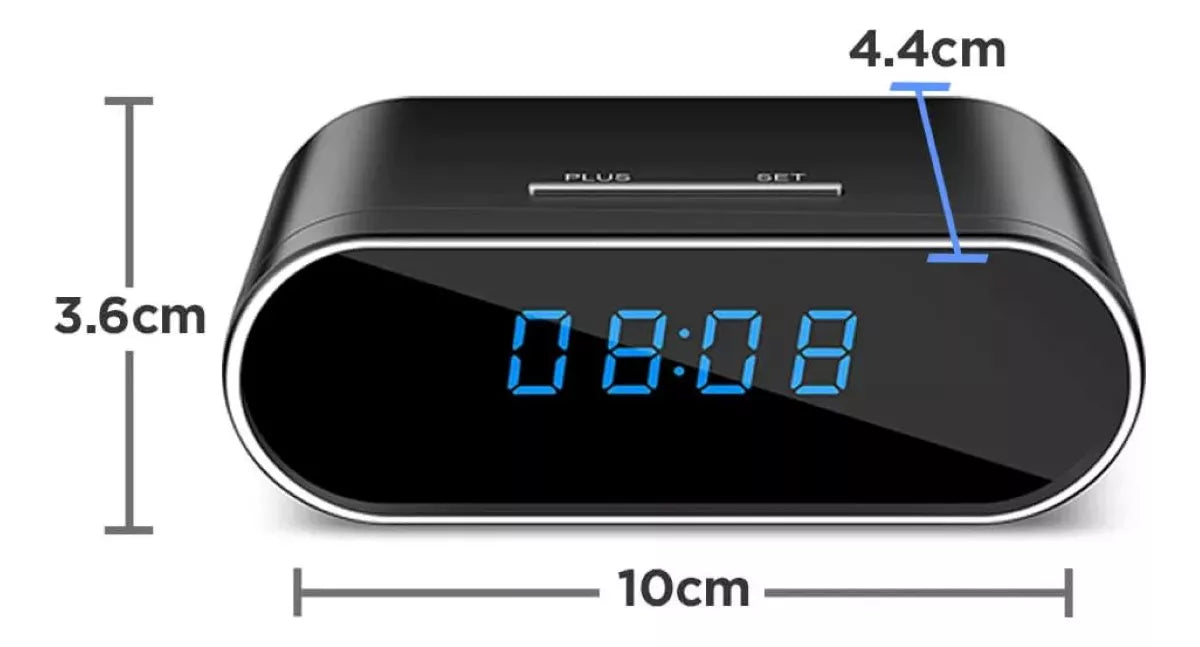 Câmera E Relógio Espião Com Visão Noturna Wifi Hd