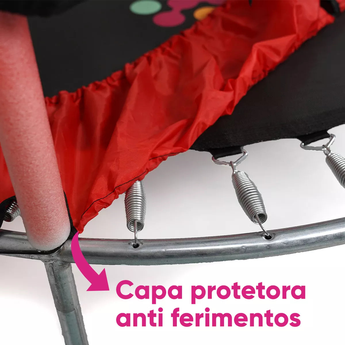 Cama Elástica Infantil Pula Pula Trampolim 1,40 M Playground Conect Brinq