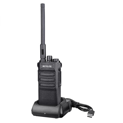 Retevis RT86 Walkie Talkie Rádio bidirecional profissional Walkie Talkie de longo alcance Rádio de comunicação UHF para negócios ao ar livre