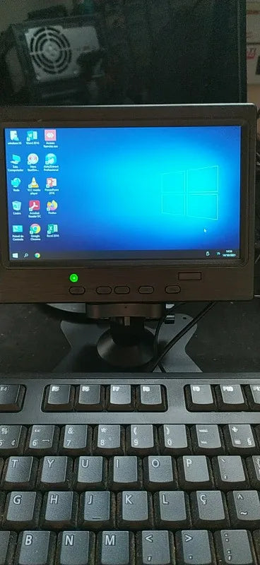 7 polegadas IPS Display Portátil HD 1024x600 Tela AV CCTV Monitor Para Raspberry Pi Compatível com HDMI VGA D-SUB Câmera de Reversão