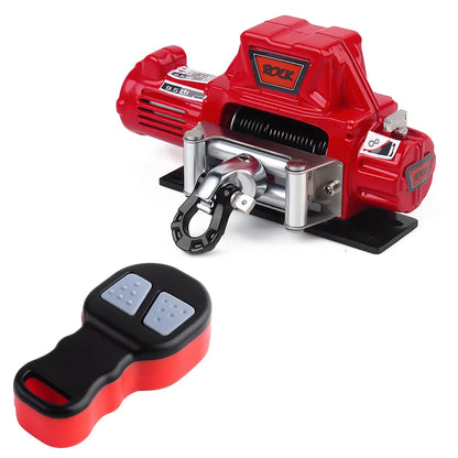Sistema de controle remoto sem fio INJORA Metal Winch para carro de controle remoto 1:10 RC Crawler Axial SCX10 90046 TRX4 TRX6 Gen8 peças de atualização