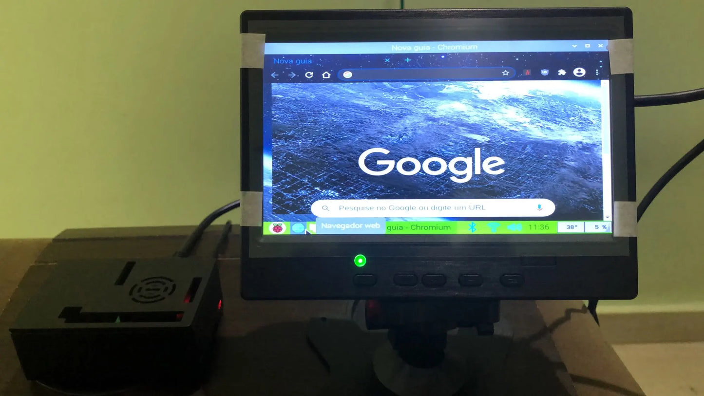 7 polegadas IPS Display Portátil HD 1024x600 Tela AV CCTV Monitor Para Raspberry Pi Compatível com HDMI VGA D-SUB Câmera de Reversão