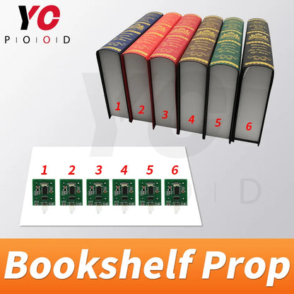 Suporte de estante para sala de escape da vida real, coloque todos os livros nos lugares corretos para desbloquear o jogo Takagism, fornecedor YOPOOD