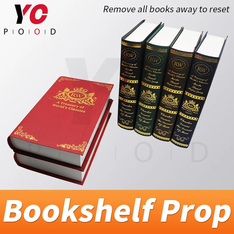 Suporte de estante para sala de escape da vida real, coloque todos os livros nos lugares corretos para desbloquear o jogo Takagism, fornecedor YOPOOD