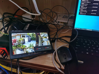 7 polegadas IPS Display Portátil HD 1024x600 Tela AV CCTV Monitor Para Raspberry Pi Compatível com HDMI VGA D-SUB Câmera de Reversão
