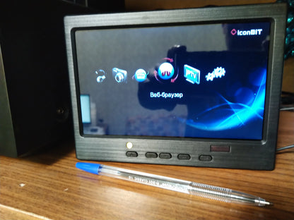 7 polegadas IPS Display Portátil HD 1024x600 Tela AV CCTV Monitor Para Raspberry Pi Compatível com HDMI VGA D-SUB Câmera de Reversão