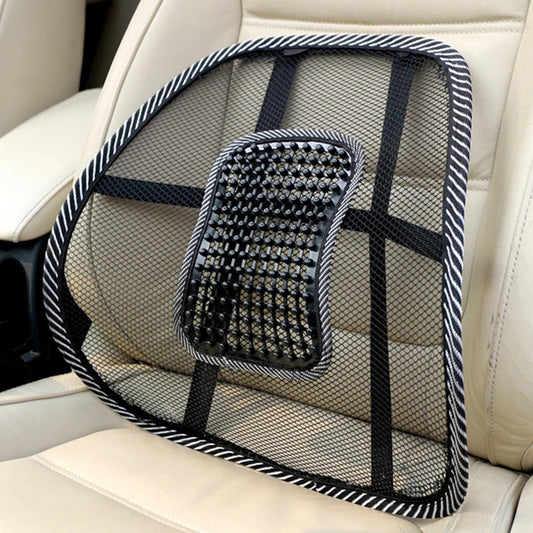 Almofada para assento de carro, cadeira, suporte lombar de malha, almofada para assento de carro, cadeira, massagem, almofada para costas, suporte para escritório em casa