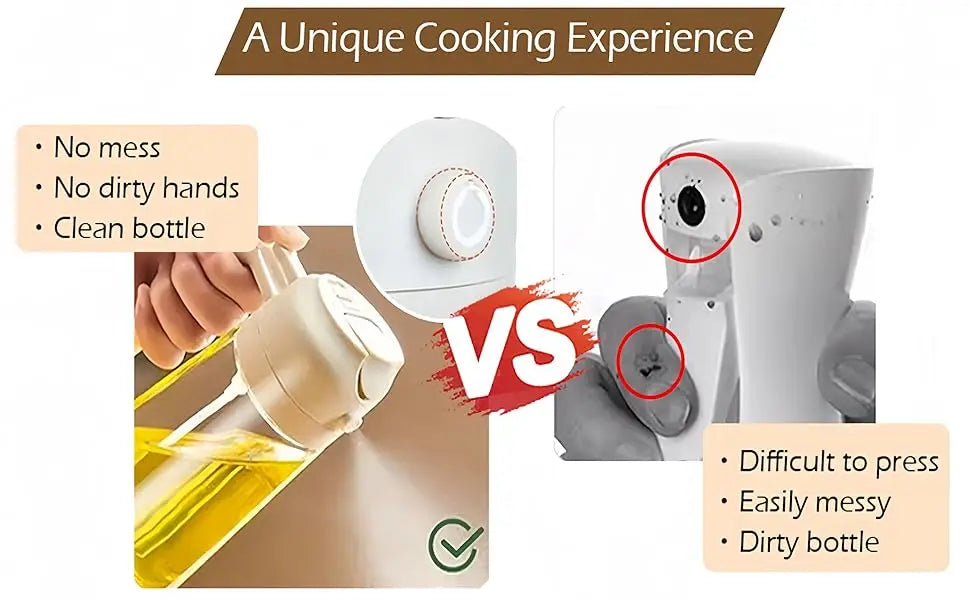 1-2 peças 2 em 1 dispensador de azeite de oliva garrafa 500ml pulverizador de óleo de plástico tanque de spray de óleo de cozinha churrasco cozimento piquenique utensílios de cozinha para casa