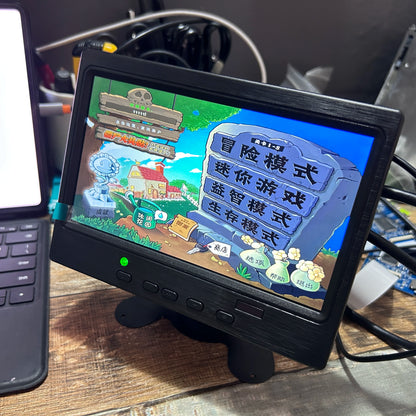 7 polegadas IPS Display Portátil HD 1024x600 Tela AV CCTV Monitor Para Raspberry Pi Compatível com HDMI VGA D-SUB Câmera de Reversão