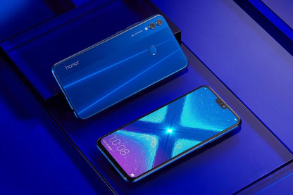 Smartphone HONOR 8X Firmware global CPU Haisi Qilin 710 Câmera traseira de 6,5 polegadas Reconhecimento de impressão digital de 20 MP Telefone usado