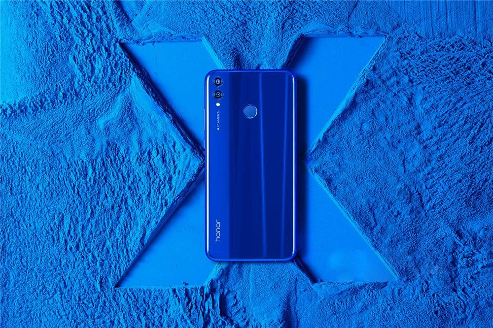 Smartphone HONOR 8X Firmware global CPU Haisi Qilin 710 Câmera traseira de 6,5 polegadas Reconhecimento de impressão digital de 20 MP Telefone usado