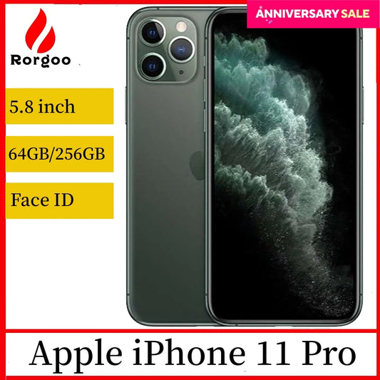 Smartphone Apple iPhone 11 Pro original LTE, celular usado, NFC 5,8" 64/256/512 GB, triplo, 12 MP, A13 Bionic, 4K HDR
