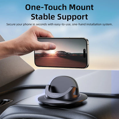 Suporte de telefone para painel de carro vyvylabs com rotação de 360°, operação universal com uma mão, suporte universal para telefone para uso no carro