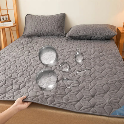 Sobrecolchão impermeável com elástico, protetor acolchoado, colcha, capa de colchão de inverno para cama de solteiro/casal 140/160 coberta cobertor