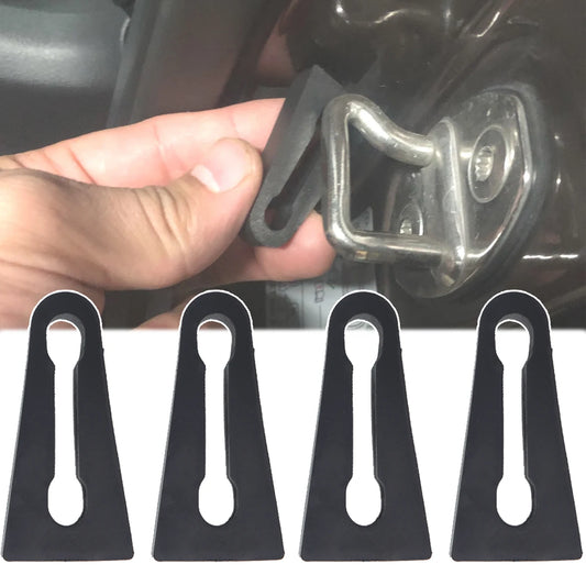 4 peças de borracha para amortecedor de choque para VW Audi Skoda Seat, amortecedor de trava de porta de carro, almofada de vedação, amortecedor silencioso, acessórios de substituição