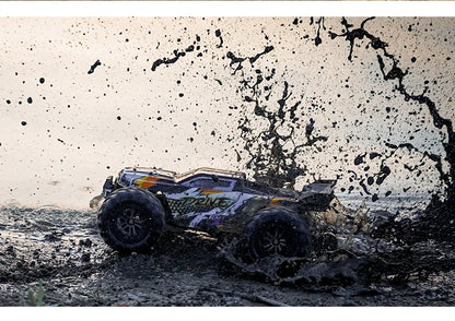 1:16 70 km/h ou 50 km/h 4WD RC Carro com controle remoto LED Carros de alta velocidade Drift Monster 4x4 Truck para crianças vs Wltoys 144001 Brinquedos