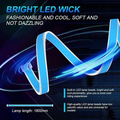 1 peça fita de LED dinâmica para capô de carro, guia universal para capô do motor, barra de luz decorativa, faróis automotivos, luz de circulação