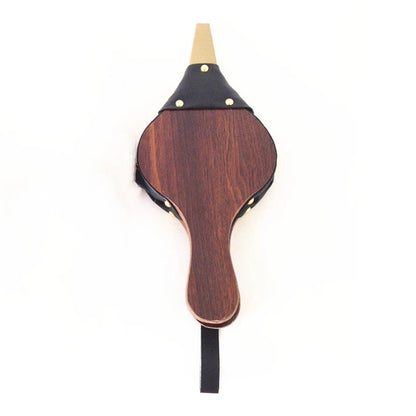 1 peça Ferramentas para churrasco Manual Estilo Madeira Artesanato Manual Soprador de Lareira Couro Tigre Airbox Suprimentos para Churrasco Soprador
