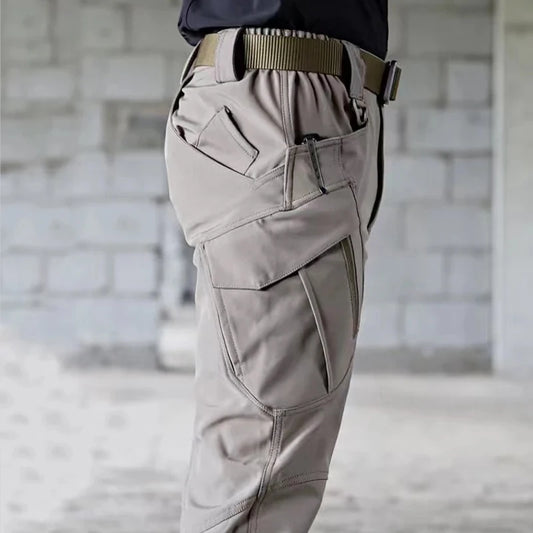 Calça cargo tática masculina primavera outono elástica combate trekking caminhada acampamento escalada corrida esporte ciclismo trabalho calças ao ar livre