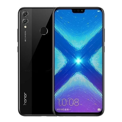 Smartphone HONOR 8X Firmware global CPU Haisi Qilin 710 Câmera traseira de 6,5 polegadas Reconhecimento de impressão digital de 20 MP Telefone usado