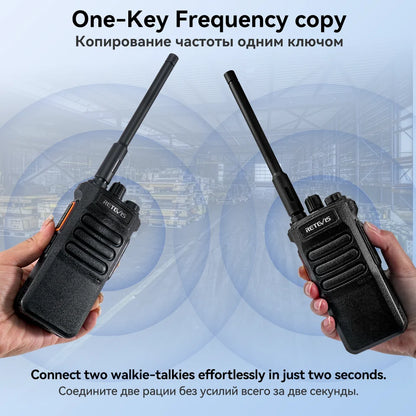 Retevis RT86 Walkie Talkie Rádio bidirecional profissional Walkie Talkie de longo alcance Rádio de comunicação UHF para negócios ao ar livre