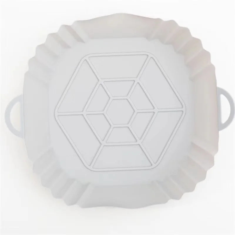 1 peça de revestimentos de silicone para fritadeira a ar, revestimentos quadrados reutilizáveis para fritadeira a ar, acessórios de substituição para revestimentos de pergaminho para fritadeira a ar