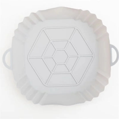 1 peça de revestimentos de silicone para fritadeira a ar, revestimentos quadrados reutilizáveis para fritadeira a ar, acessórios de substituição para revestimentos de pergaminho para fritadeira a ar