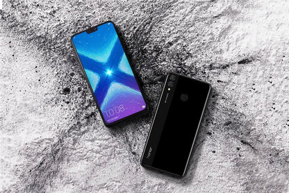 Smartphone HONOR 8X Firmware global CPU Haisi Qilin 710 Câmera traseira de 6,5 polegadas Reconhecimento de impressão digital de 20 MP Telefone usado