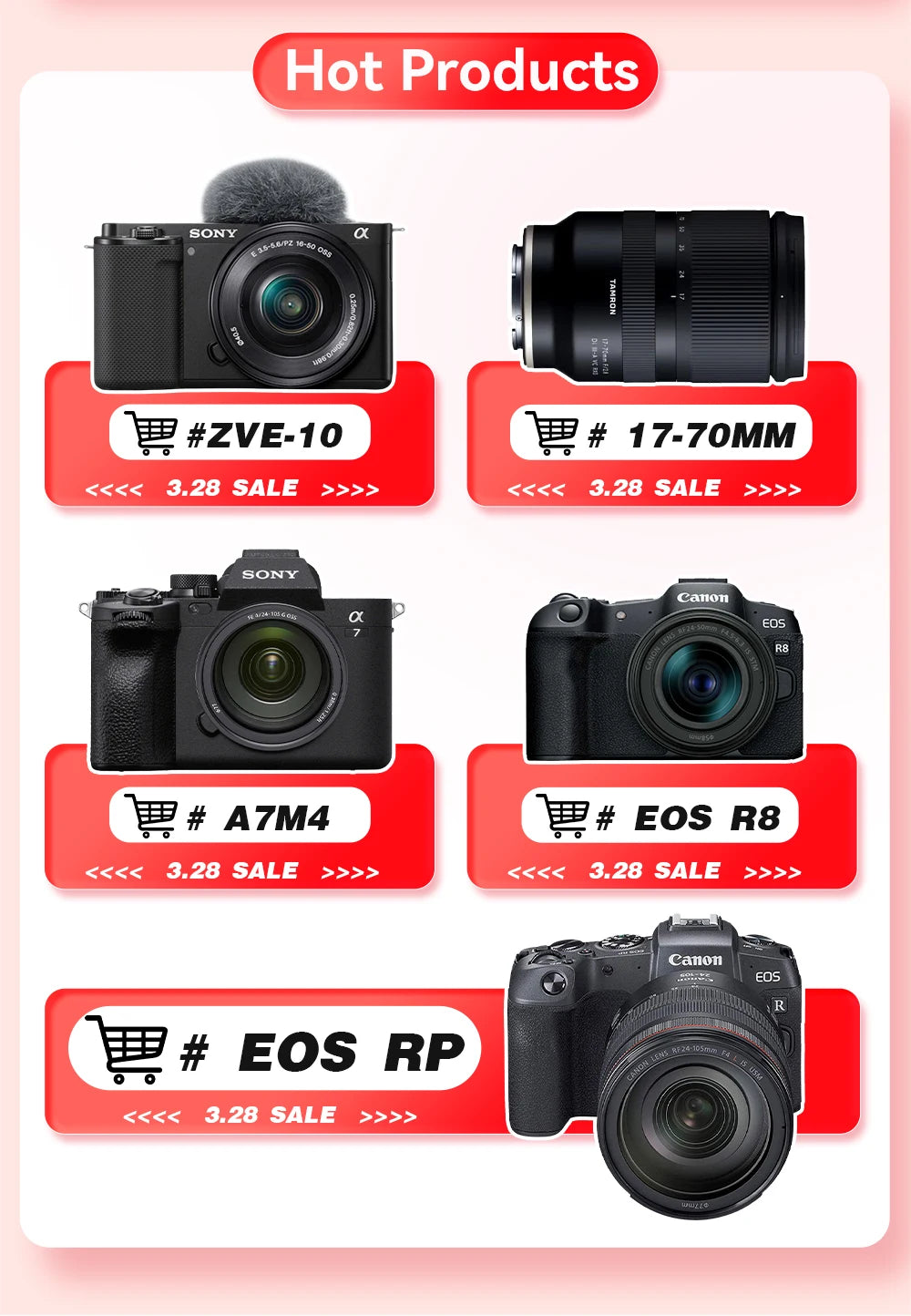 SONY Alpha ZV-E10 ZVE10 APS-C E-Mount Vlog Câmera Mirrorless Digital Com Lente 16-50mm Câmera Compacta 4K Fotografia Profissional
